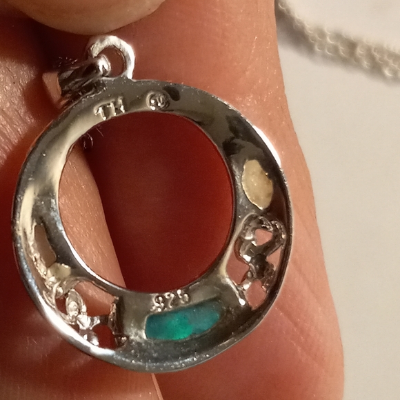 Sterling Silver 925 Open Hope Necklace - Picture 10 of 12
